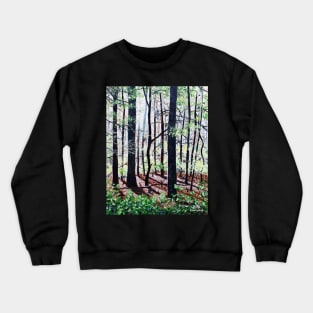 'Deep Woods Along the Glen Burney Trail' Crewneck Sweatshirt